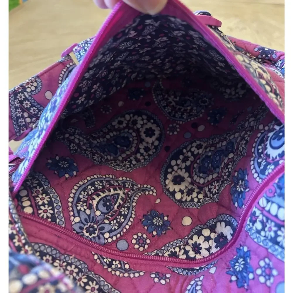 Vera Bradley Backpack Bag Quilted Paisley Floral Campus Boho Hippie L-XL